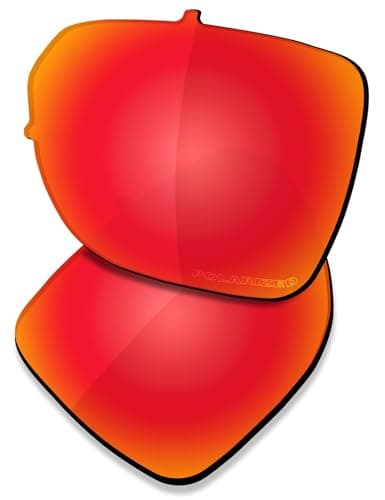Image of Saucer Premium Replacement Lenses for Oakley Castel OO9147 Sunglasses High Defense - Fire Red Polarized