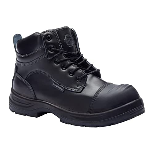 Image of Blackrock Lincoln S3 Fully Waterproof Non Metallic Leather Safety Work Boot with Metatarsal Protection, Composite Toe Cap and Protective Midsole, Ankle Support Safety Work Boot - Size 9