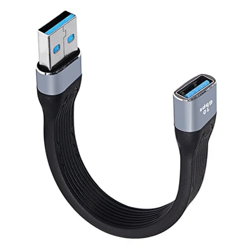 Image of MEIRIYFA 10Gbps USB 3.0 Extension Cable Type A Male to Female Extension Cord SuperSpeed Data Transfer Compatible with USB Keyboard,Flash Drive,Hard Drive - 14cm