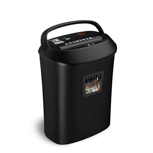 Image of VidaTeco Cross-Cut Paper Shredder 14-Sheet Shreds Paper/Card/Staple/Clip Paper Shredder for Home Office Security Level P-3 Jam Proof System 25L Pullout Basket