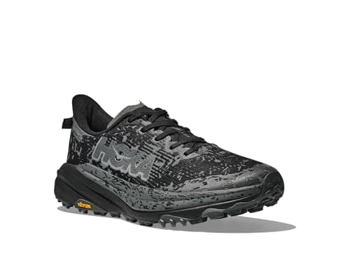 Image of HOKA ONE ONE 1155770-BCKT Speedgoat 6 GTX Wide Men Black/Outer Orbit UK 6.5