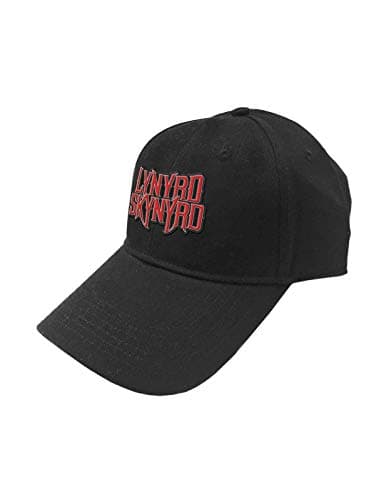 Image of Lynyrd Skynyrd Baseball Cap Band Logo Official Black Strapback One Size