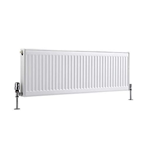 Image of Milano Compact White Type 21 Horizontal Double Panel Plus Convector Radiator - 400mm x 1200mm