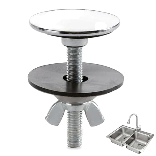 Image of Stainless Steel Sink Blanking Cap, Tap Hole Stopper - Keeps Kitchen & Bathroom Sink Clean - 1 Pcs