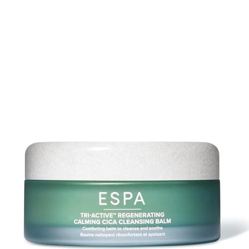 Image of ESPA Tri-Active™ Regenerating Calming CICA Cleansing Balm 100ml | Melts Away Make Up | Balm to Oil to Milk | Reduces Redness, Protects & Soothes | Bio Retinol & Phyto Collagen