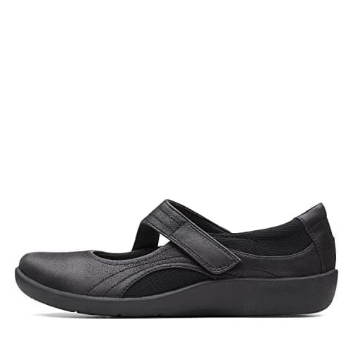 Image of Clarks Women's Sillian Bella Mary Jane Flat, Black, 4 UK