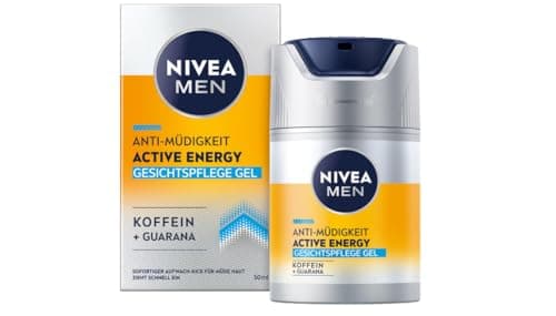 Image of NIVEA MEN Active Energy Face Care Gel (50 ml), Revitalising Face Cream for Men, Fast Absorbing Moisturiser Against Signs of Fatigue