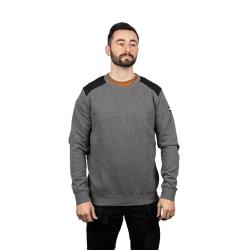 Image of Caterpillar CAT Workwear Mens Essentials Crewneck Warm Sweatshirt