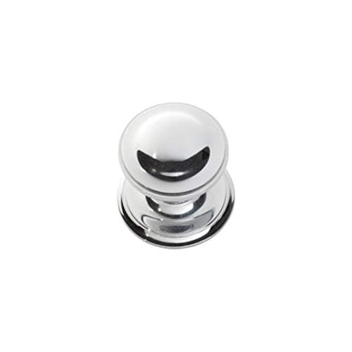 Image of 85MM - Solid Brass Heavy Victorian Centre Door Knob - Chrome Polished - Fixed