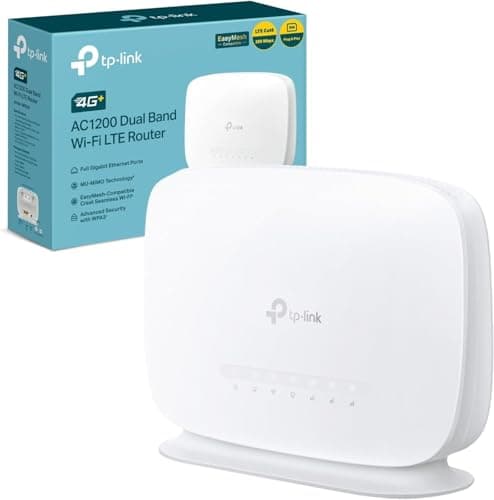 Image of TP-Link Archer MR505 AC1200 4G+ Cat6 WiFi Router With Gigabit Port, Sim Slot, Superfast LTE Speed, Internal Antenna, MU-MIMO, Plug & Play