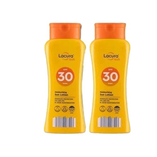 Image of ark future Lacura SPF 30 Moisturising Sun Lotion 200ml | Water-Resistant Sunscreen for Face & Body | UVA & UVB Protection (Pack of 2)
