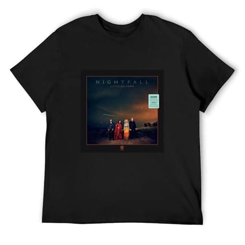Image of Little Big Town T Shirt Nightfall Vinyl cd Cover Men's T Shirt T-Shirt Black L