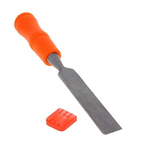 Image of Utoolmart Wood Chisel for Carpentry 16mm Width Flat Carving Head High Carbon Steel and PVC Handle for Woodworking Hand Tool