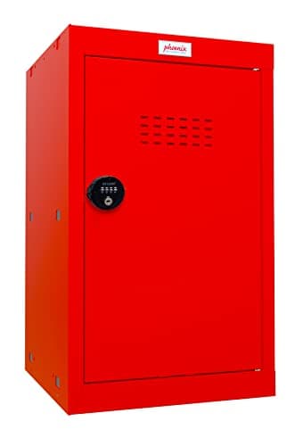 Image of Phoenix Safe Company - CL Series - Cube Lockers - Red Size 3 Cube Locker With Combination Lock - 665 x 400 x 400mm - CL0644RRC