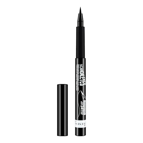 Image of Rimmel - Scandal'eyes Precision eyeliner - Ultra precise felt tip - Long Wear, no burr - 001 Black - 1.1ml, Liquid
