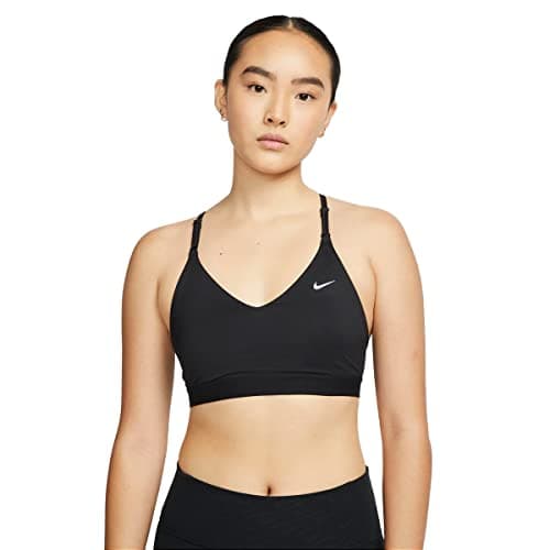 Image of Nike Dri-FIT Indy Women's Light-Support Non-Padded Sports Bra, Black, M