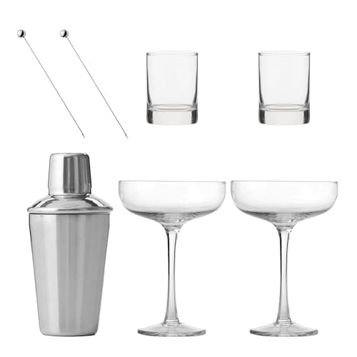 Image of Ravenhead Entertain Martini Cocktail Set with 2 Glasses