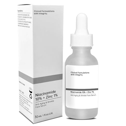 Image of Niacinamide Serum Facial Moisturizing,10% Niacinamide + 1% Zinc,Tackles Blemishes, Minimises Pore Appearance,Anti Aging& Wrinkle Face Serum For All Skin Types(30 Ml)