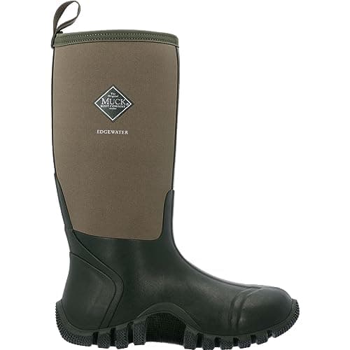 Image of Muck Boots Unisex Edgewater Hi Pull On Waterproof Wellington Boot, Moss, 12