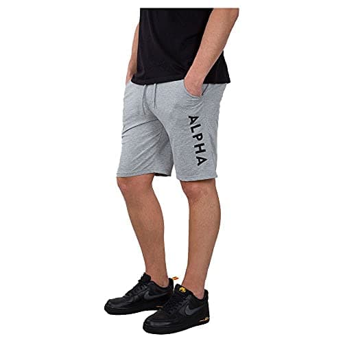 Image of Alpha Industries Jersey Men's Shorts Grey Heather