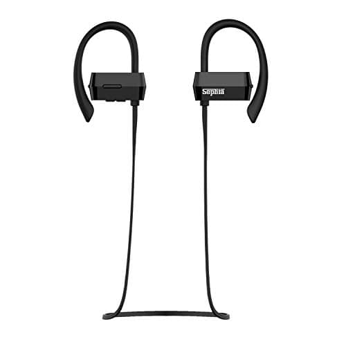 Image of Sephia SM-23 Wireless Bluetooth Earphones, Sports In-Ear Headphones with Deep Bass, Secure Fit, Sweat & Water Resistant, Built-in Mic, 10H Playtime for Running, Gym & Fitness – Black