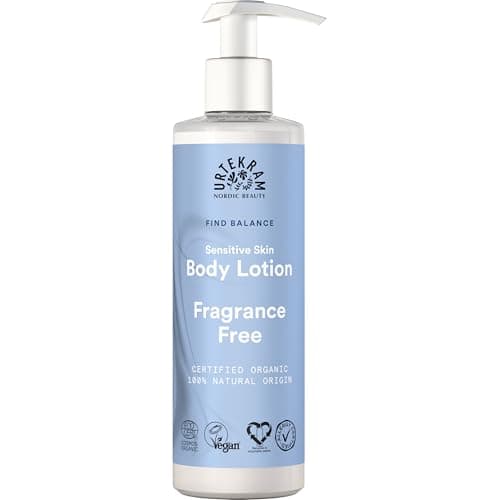 Image of Urtekram Fragrance Free Body Lotion – 245 ml – Natural & Organic Moisturiser for Sensitive Skin, With Aloe Vera, Glycerin & Shea Butter, Vegan Formula for Daily Hydration