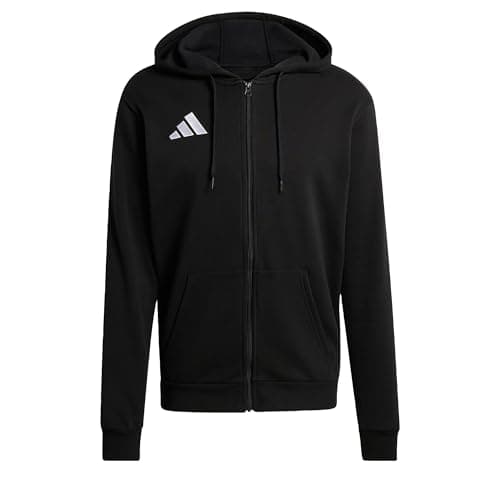 Image of adidas Men's Entrada26 Full Zip Hoodie, black/white, XL