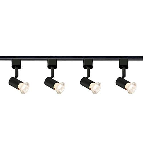 Image of Knightsbridge 2 Meter 2m Single Circuit 4 Spot Track Lighting LED Light Daylight Shop Office Display Exibition Fitting
