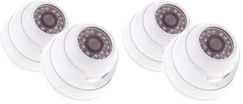 Image of Yale Indoor HD 720 Dome Camera Twin Pack, HDC-302W-2, SV-8C-4ABFX Smart Home CCTV Kit-HD1080, 4 Camera, 8 Channel, 2TB Harddrive, Black (Pack of 2)