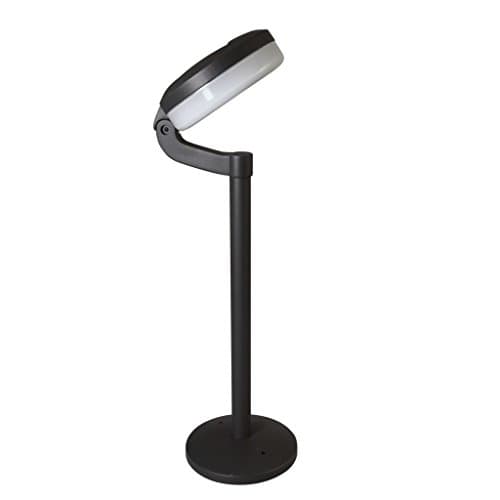 Image of Luxform Solar LED Bollard Light Lamp Garden Outdoor Montana Anthracite 39197