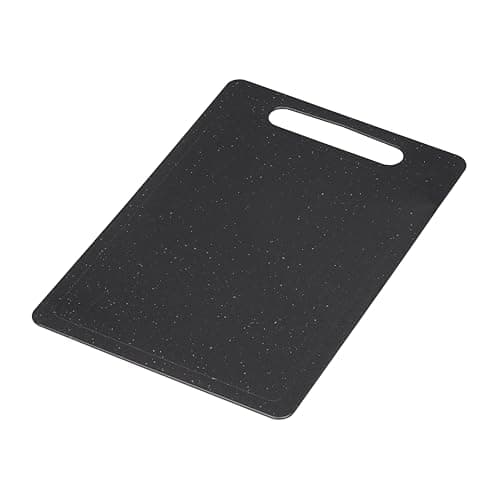 Image of Chef Aid Granite Effect Chopping Board 35 x 24cm, Stylish & Durable, Easy to Clean, Ideal for Everyday Use, Black