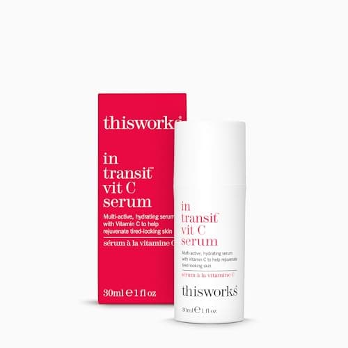 Image of This Works - In Transit Vit C Serum for Face (30ml) Hydrating Facial Moisturiser with Hyaluronic Acid, for a Radiant Complexion