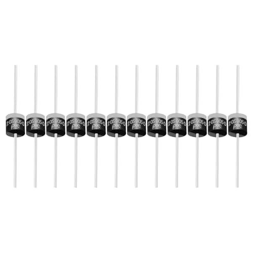 Image of PATIKIL 12Pcs 20SQ050 Schottky Rectifiers Diode, 20A 50V R-6 High Current Electronic Direct Plug-in Rectifiers Diodes for Voltage Regulators, Power Management