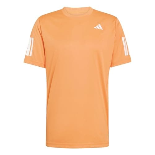 Image of adidas Men's Club Tennis Climacool 3-Stripes T-Shirt, Pure Orange, L