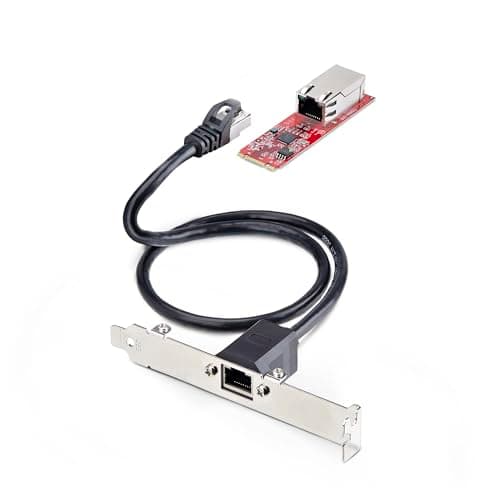 Image of StarTech.com 1-Port 2.5GbE 2280 M.2 Network Card, NBASE-T PCIe Ethernet, Intel I225-V, Multi-Gigabit, SFF/Desktop PC LAN Card, TAA