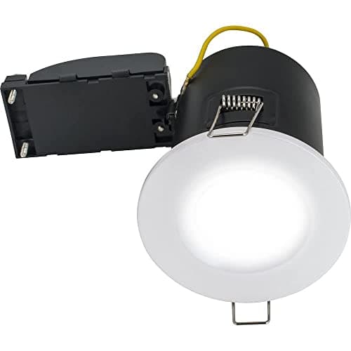 Image of Luceco Fixed Fire Rated GU10 Downlight, White (EFDGUFWH-02)