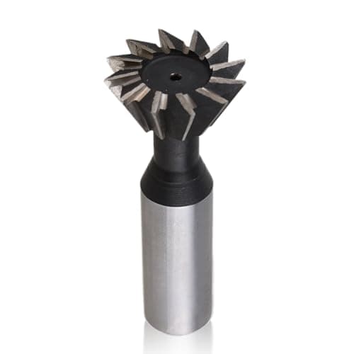 Image of 10-35mm*45° / 60° End Mill, HSS Dovetail Cutter Milling Tool Straight Shank Dovetail Slot Cutter End Mill CNC Bit (Cutter Diameter: 12mm, Milling angle: 60°)