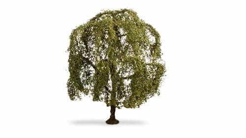 Image of NOCH® Model Tree Weeping Willow Hand-Coloured 15 cm High for Gauge H0, TT, N, Z and Many Other Scales for Crafts, Diorama Building and DIY
