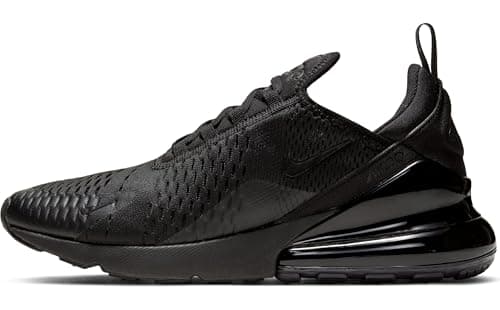 Image of NIKE Mens Air Max 270 Sneaker, Black Black Black Black 005, 6 UK
