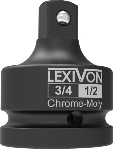 Image of LEXIVON 3/4-Inch Impact Socket Adapter, 3/4" Female to 1/2" Male Reducer | 20mm to 12.5mm, Made of Premium Quality Chrome Vanadium Steel, Fully Impact Rated (LX-402)