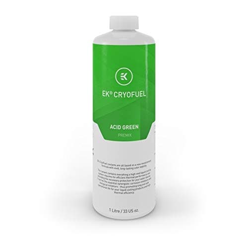 Image of EK-CryoFuel Acid Green Premix PC Liquid Coolant, UV Reactive, Corrosion Protection, 1000mL