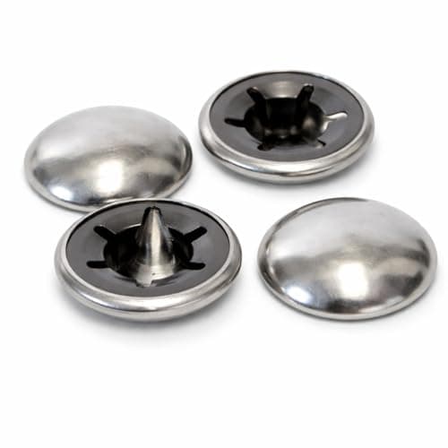 Image of M6 (6mm) (Pack of 20) A2 Stainless Steel Capped Starlock Washers AN83 For Shaft Retaining Push On Clips Axle Cap Cover - E02D/2