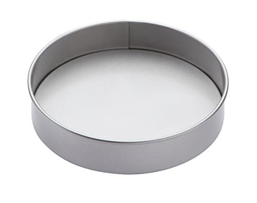 Image of KitchenCraft Non-Stick Round Sandwich Pan, Carbon Steel Baking Cake Tin, Loose Based Cake Tin, Ideal for Victoria Sponges and Cheesecakes, 20cm