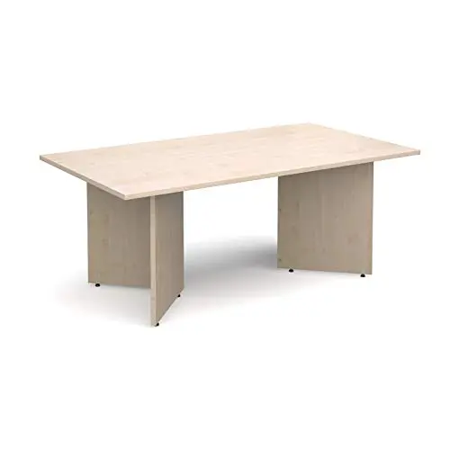 Image of Mr Office Arrow head leg rectangular boardroom table, Oak, 1800