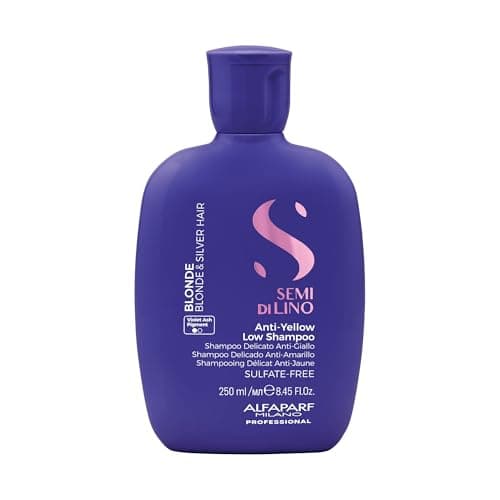 Image of Alfaparf SDL Delicate Anti-Yellow Intense Anti-Yellow Low Shampoo - 250 ml - Blonde & Silver Hair