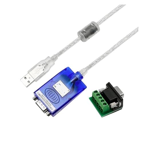 Image of WUUXLIZMX USB to Serial Converter 4.9Ft USB to RS232 RS485 RS422 Converter USB-A RS-232 RS-485 RS-422 Cable Serial DB9 Connector Full Half Duplex UT-8890