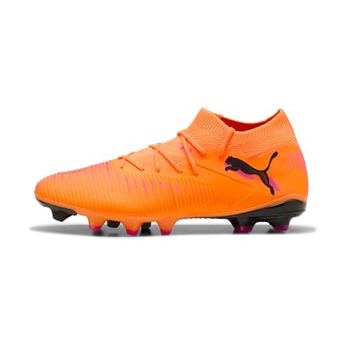 Image of PUMA Unisex Future 8 Match Firm Ground/Artifical Ground Football Boots, Heat Fire-PUMA Black-Ravish, 10 UK