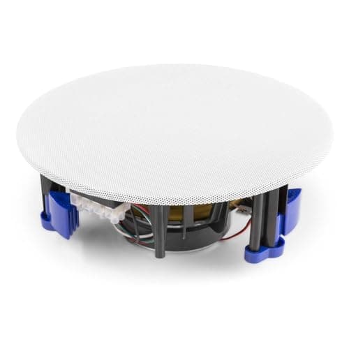 Image of PD NCSP6 Commercial Ceiling Speaker - 6.5-Inch Low Profile 100V Line Ceiling Speakers for Restaurants, Bars, Retail Shops and Offices, Magnetic Grille, Flush Fit Installation, White Finish
