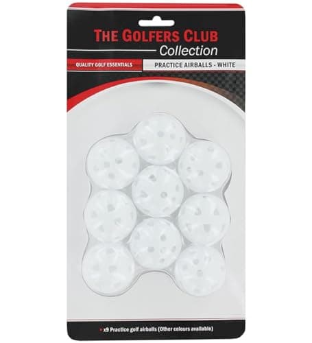 Image of Les Golfers Club Plastic Airflow Golf Balls x 9 (White)
