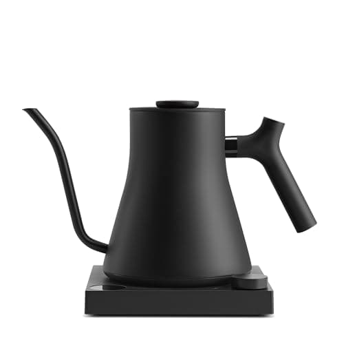 Image of Fellow Stagg EKG Pro Electric Gooseneck Kettle - Pour-Over Coffee, Tea, Quick Heating, Precise Temperature Control, Scheduling, Built-in Brew Timer - Matte Black, 0.9 L, UK